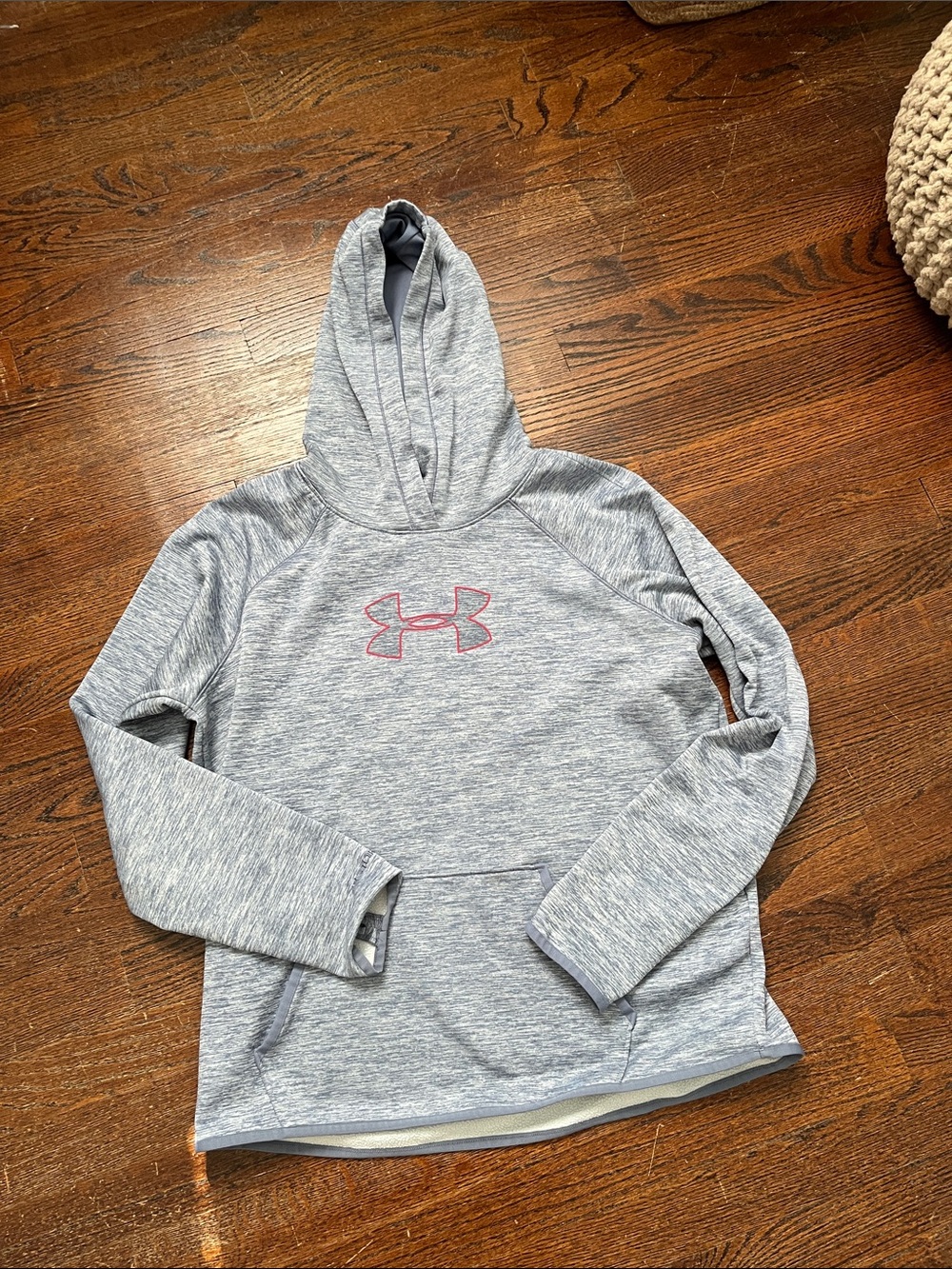 Under Armour Hooded Pullover with Pink Logo